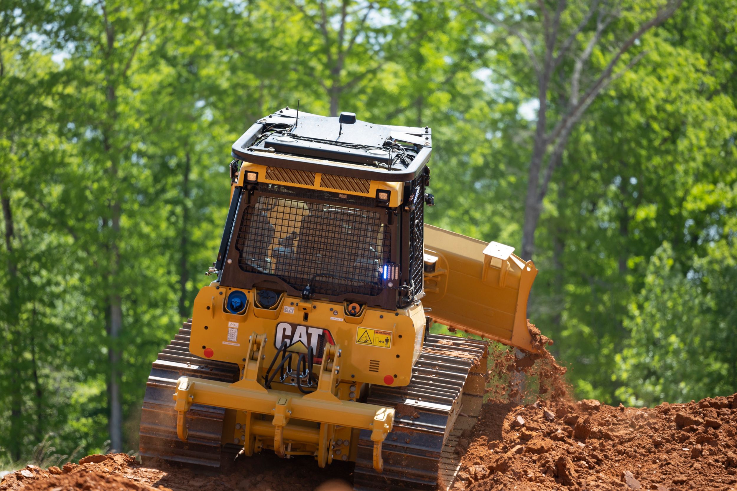 Dozer shaping a slope on a Gulf South project